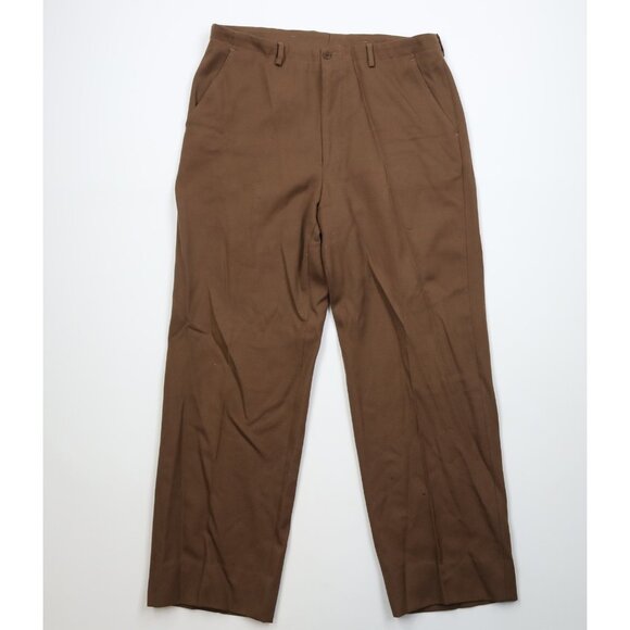 Vtg 90s Paul Smith Bergdorf Goodman Mens 36x31 Whipcord Wool Knit Wide Leg Pants